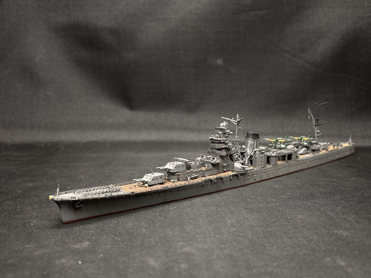 ほそプラネット | 1/700 Fujimi 軽巡洋艦 矢矧(1945)を作る（６）