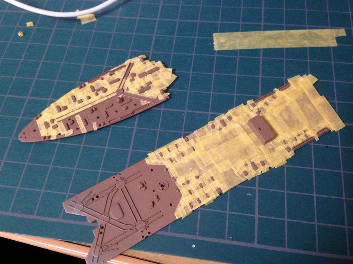 ほそプラネット | 1/700 Fujimi 軽巡洋艦 利根(1945)を作る（4）