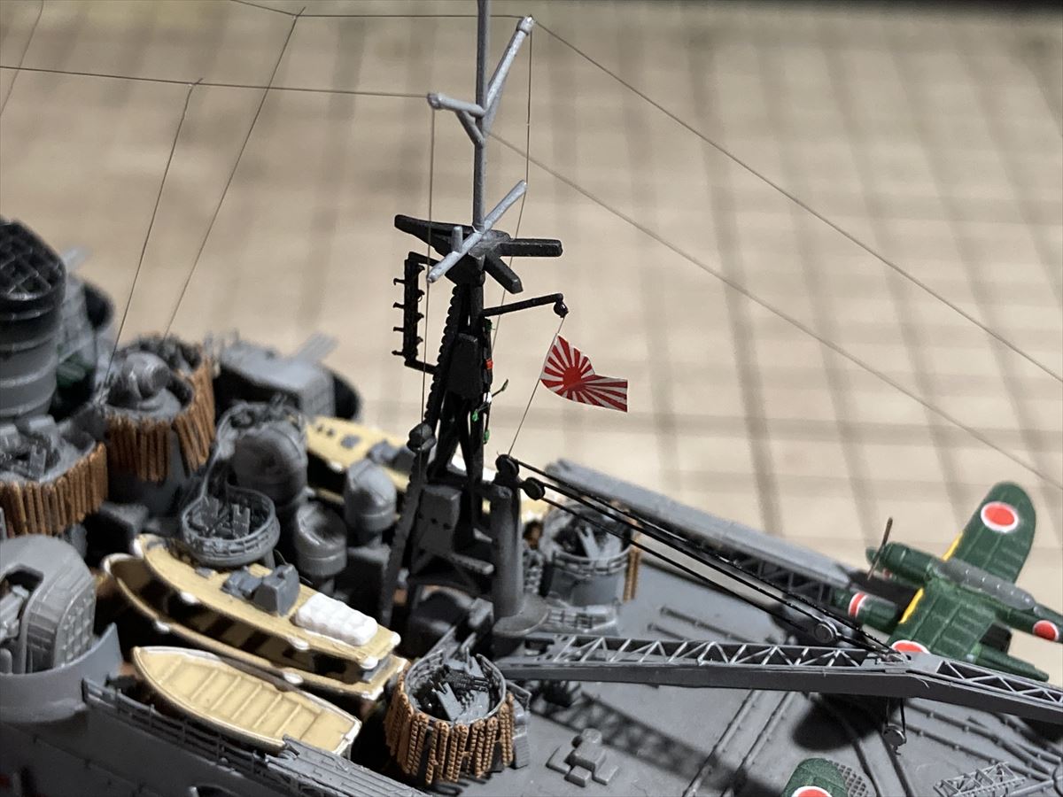 ほそプラネット | 1/700 Fujimi 軽巡洋艦 利根(1945)を作る（7・完）